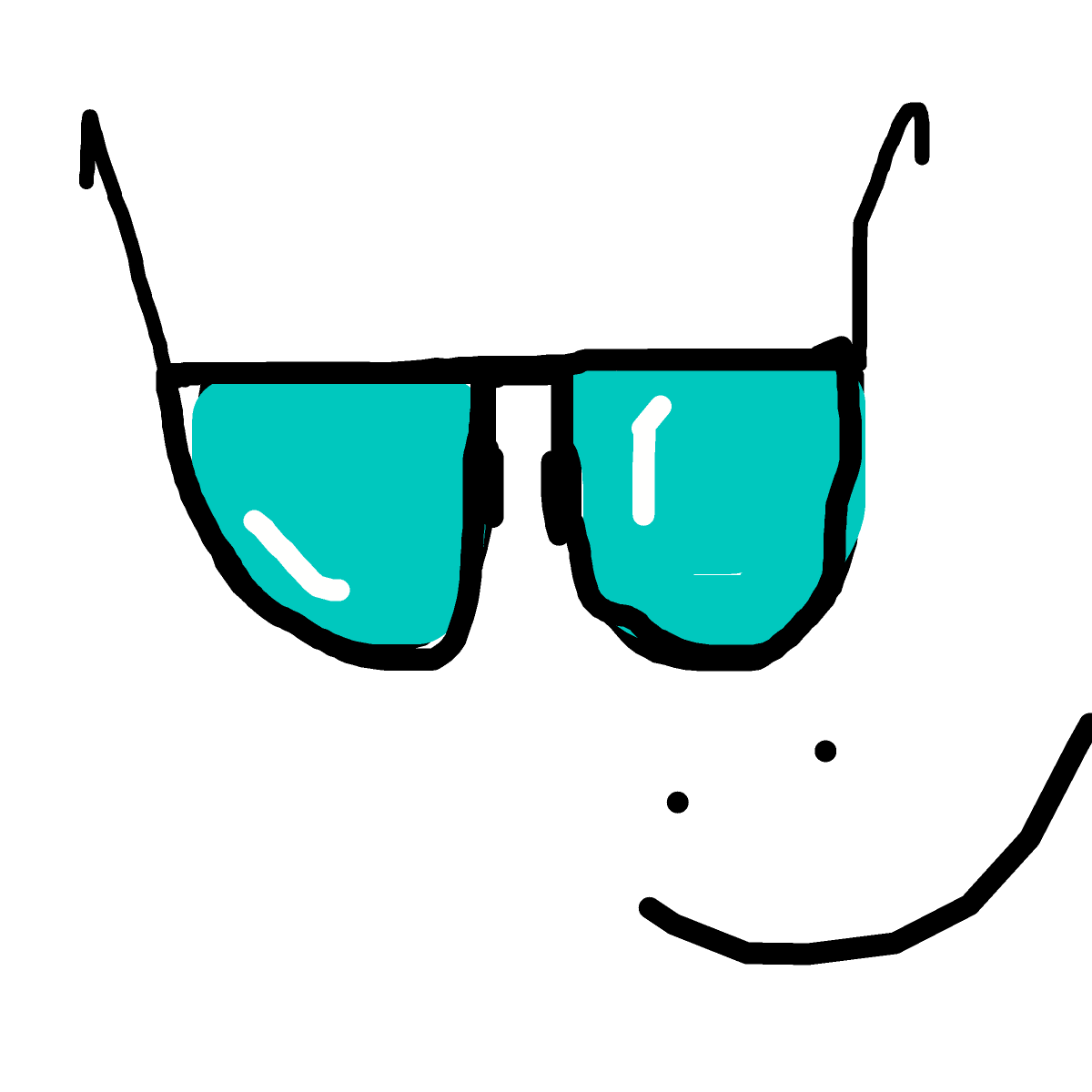 Glasses drawing by parkalini