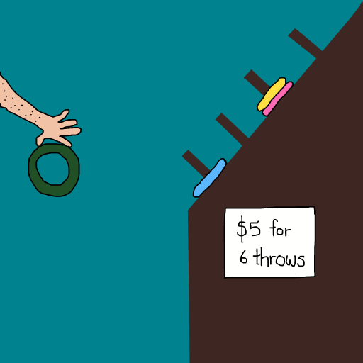Ring Toss drawing by krissywissy
