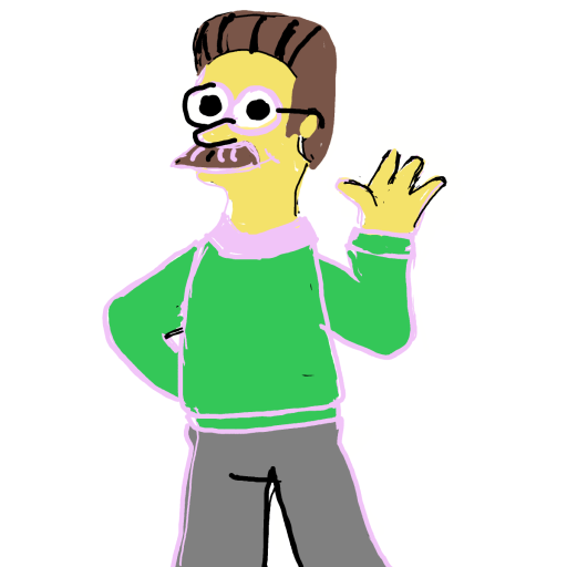 Ned Flanders drawing by manders