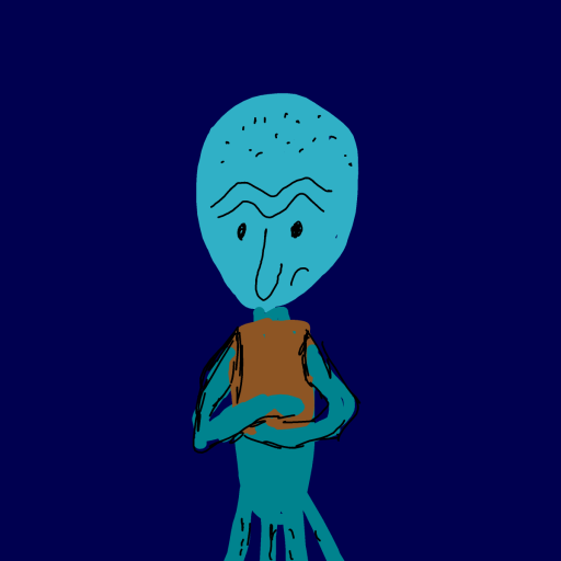 Squidward drawing by blew-bawls