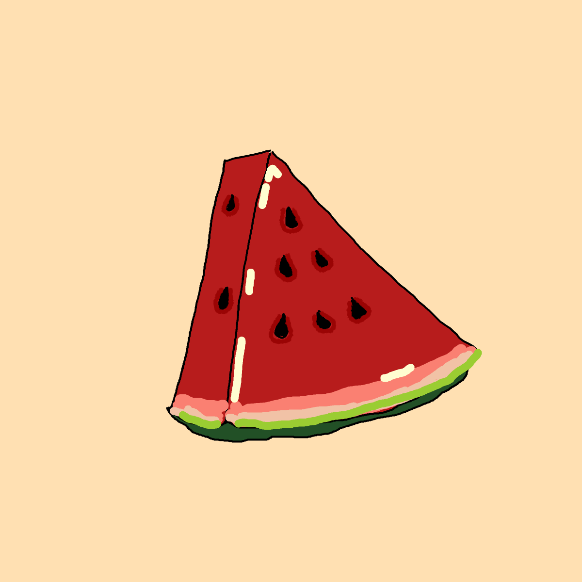 Watermelon drawing by lala
