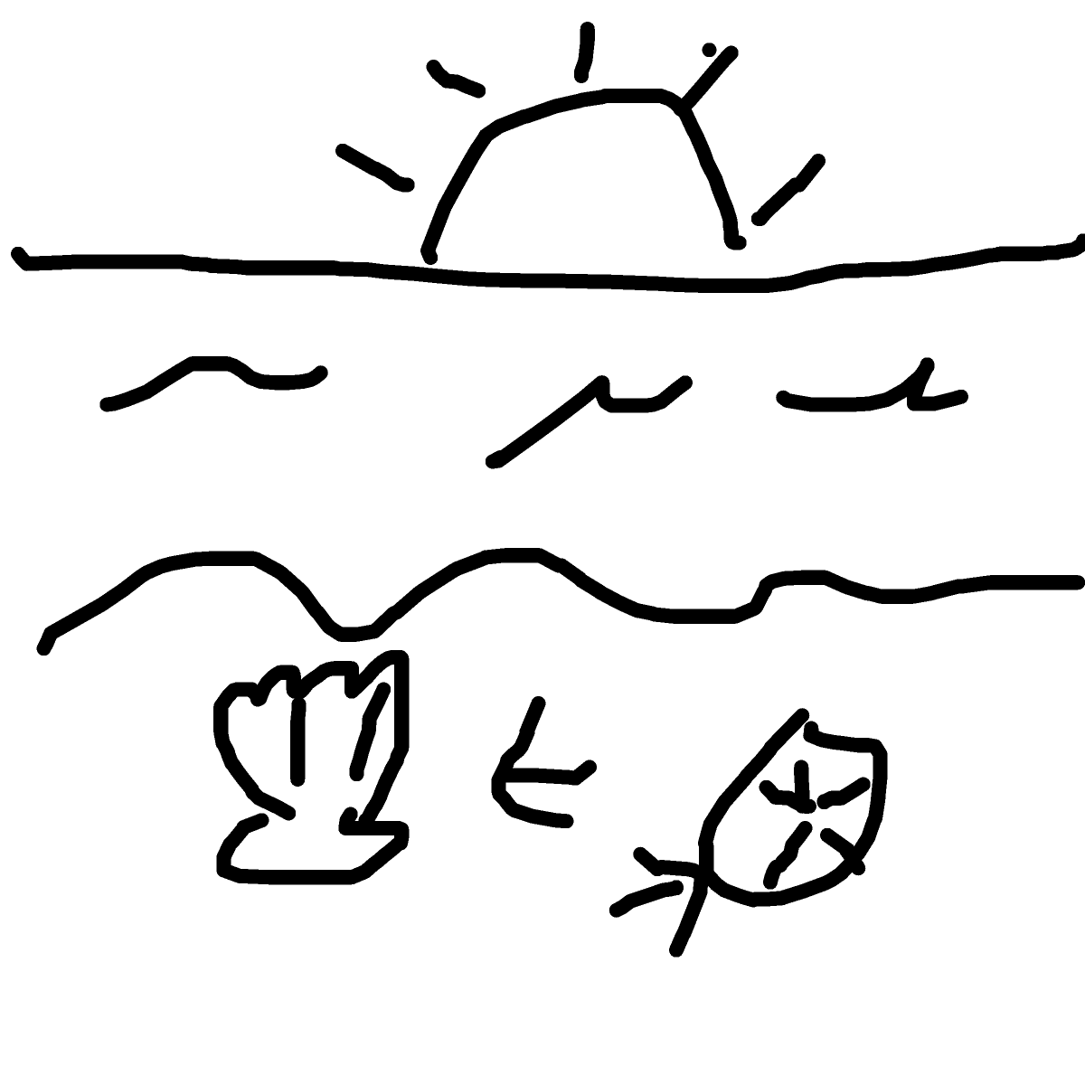 Seashell drawing by juice