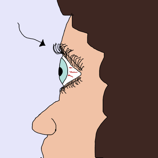 Eyelash drawing by krissywissy