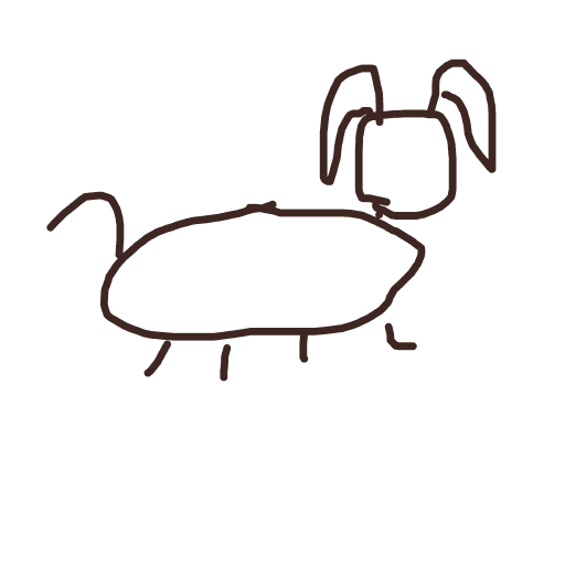 Dog drawing by bia