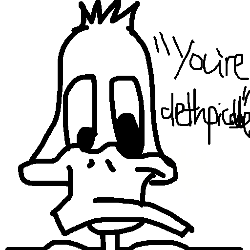 Daffy Duck drawing by mikestam195