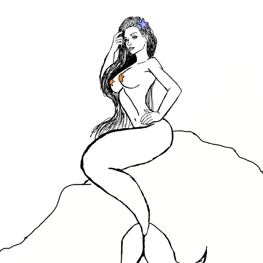 Mermaid drawing by wethebambam