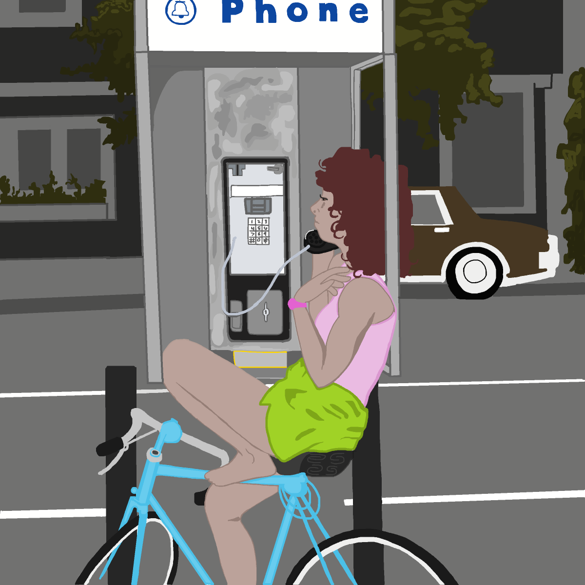 Phone Booth drawing by firecracker