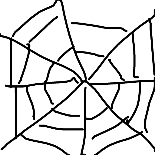 Spider Web drawing by vangogh