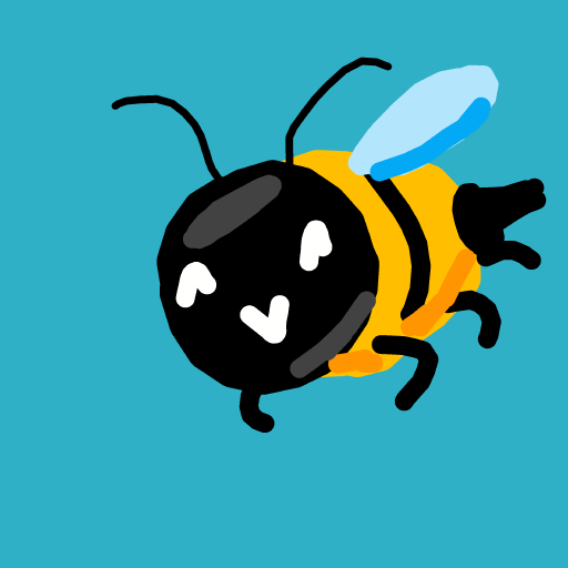 Bee drawing by Juliezzz