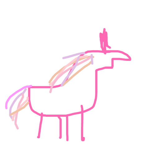 Unicorn drawing by laiaaaaa