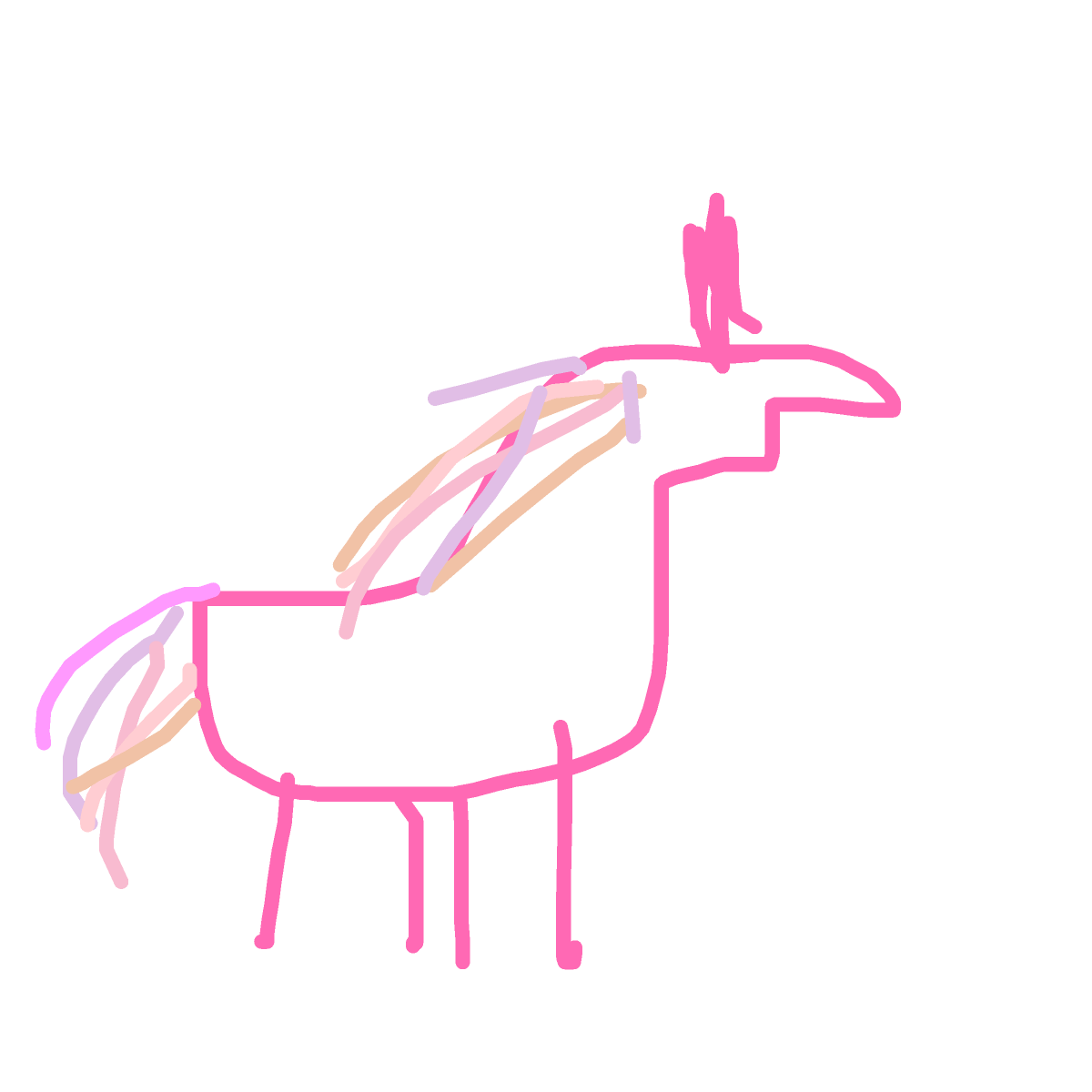 Unicorn drawing by laiaaaaa