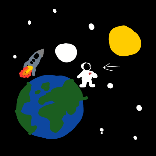 Astronaut drawing by MoDarsot