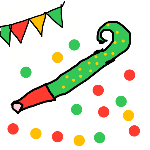 Party Horn drawing by paradutchman