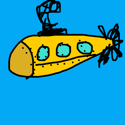 Submarine drawing by fire-quick-wheel