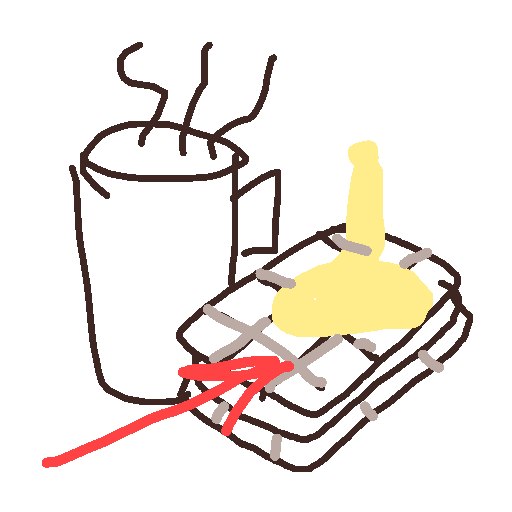 Waffle drawing by grand-bold-peak