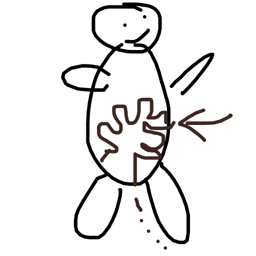 Intestines drawing by fine-pure-world