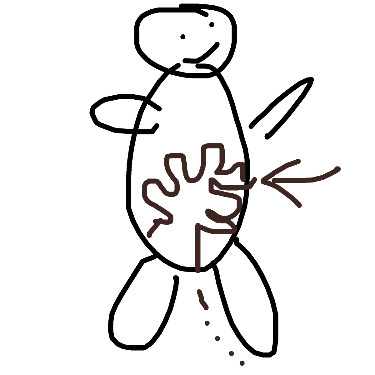 Intestines drawing by fine-pure-world