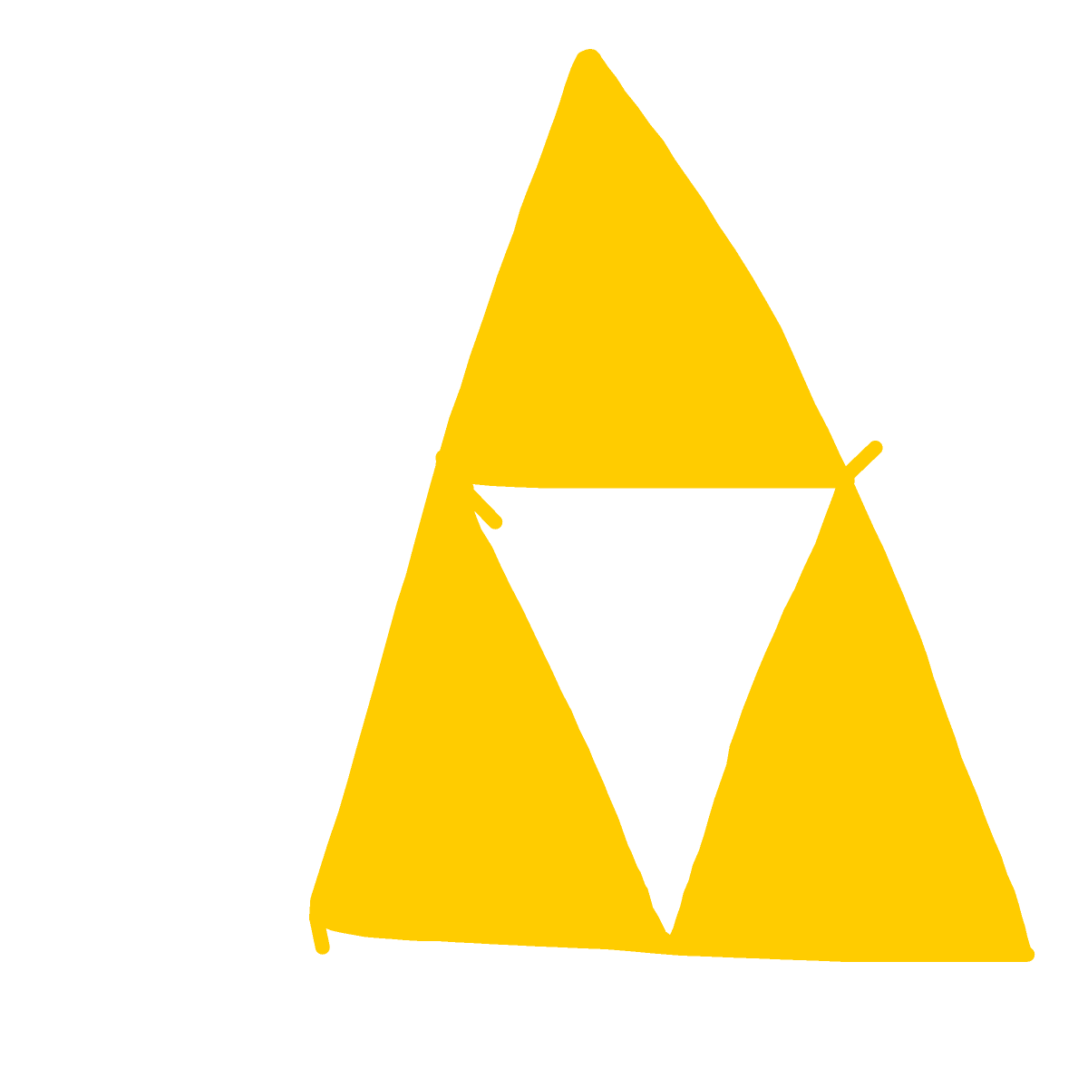 Triforce drawing by jester