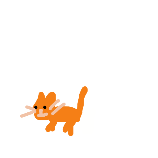 Turuncu Yavru Kedi drawing by damnla