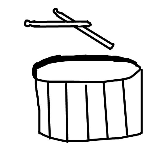 Drum drawing by rich-coral-crown