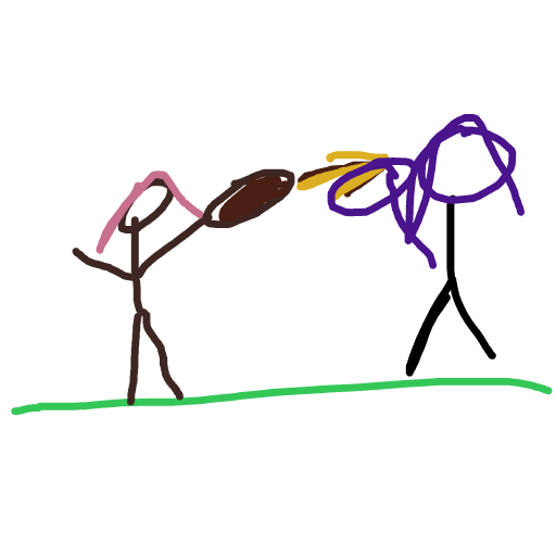 Rugby drawing by walke the bestie