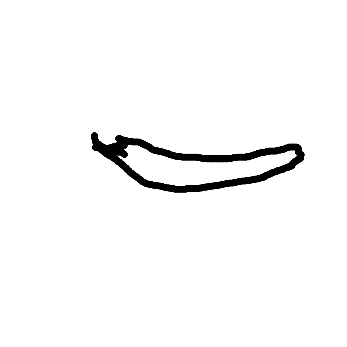 Banana drawing by jet-last-carve