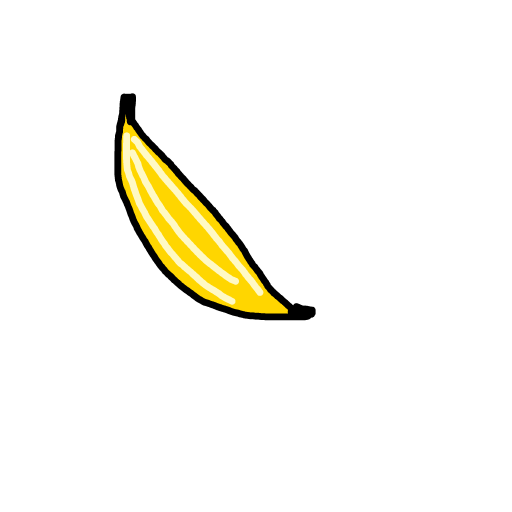 Banana drawing by spleenonlean