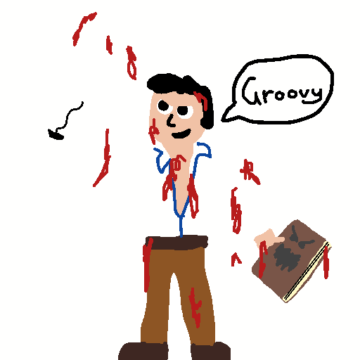 Ash Williams drawing by jashezilla
