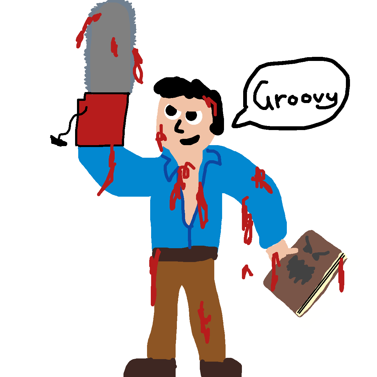 Ash Williams drawing by jashezilla