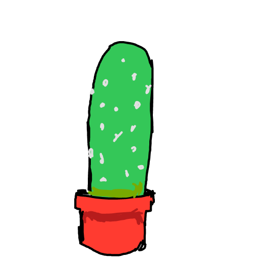 Cactus drawing by m11crowave