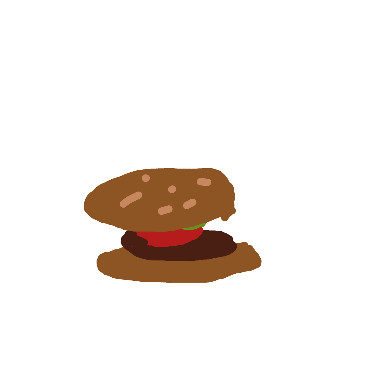 Burger drawing by clay-mega-force