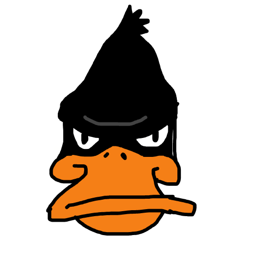 Daffy Duck drawing by mikl pickle
