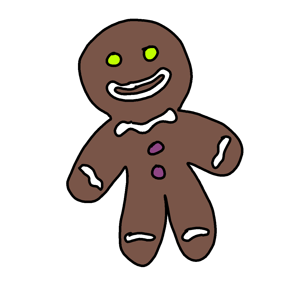 Gingerbread drawing by conn0rr