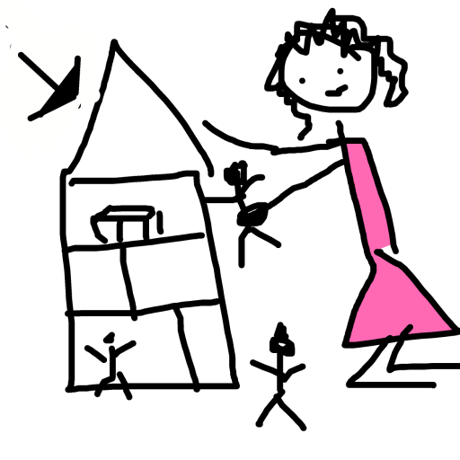 Dollhouse drawing by iron-sun-pro