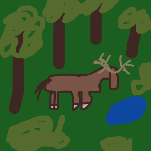 Deer drawing by warm-dark-app