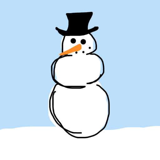 Snowman drawing by thatladywhocooks