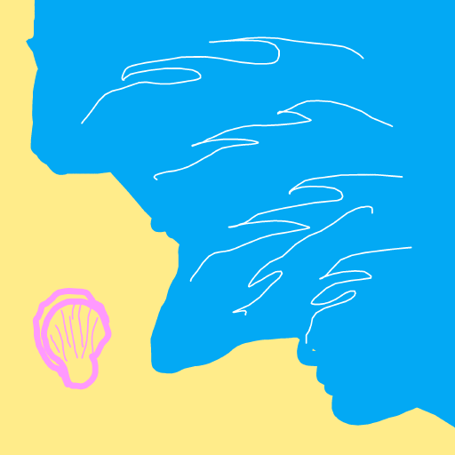 Seashell drawing by Mr Doodles