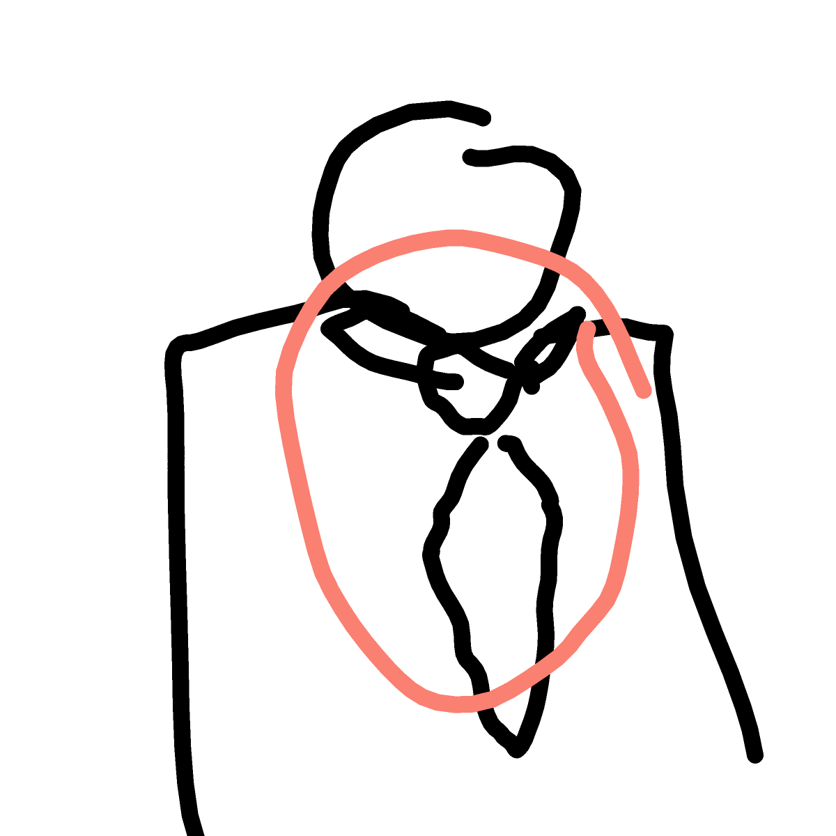 Tie drawing by Fejlkode