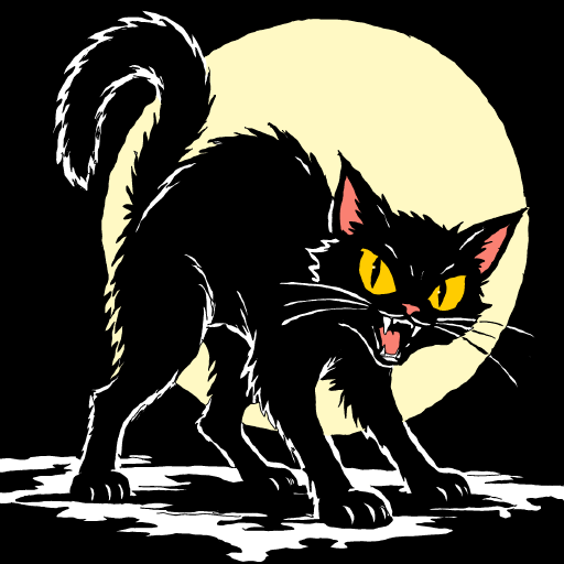 Black Cat drawing by Guardianoflives