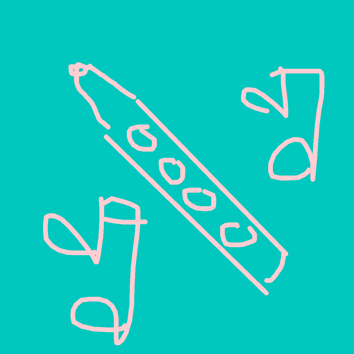 Flute drawing by grou
