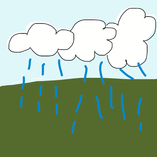 Rain drawing by charlzerdu13