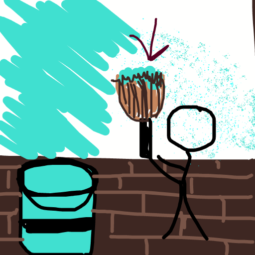 Paintbrush drawing by oxox