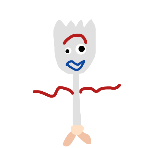 Forky drawing by clear-cyan-drive