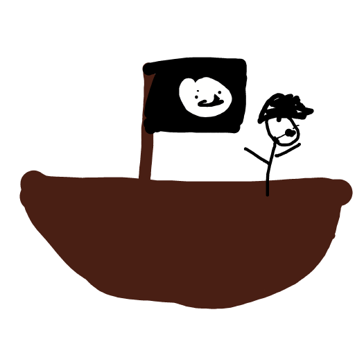 Pirate Ship drawing by motko