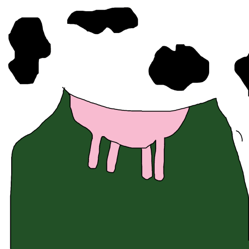 Cow drawing by krissywissy