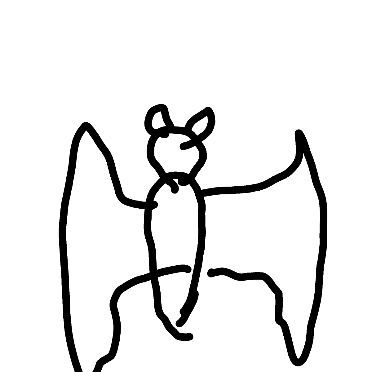 Bat drawing by open-mega-crown