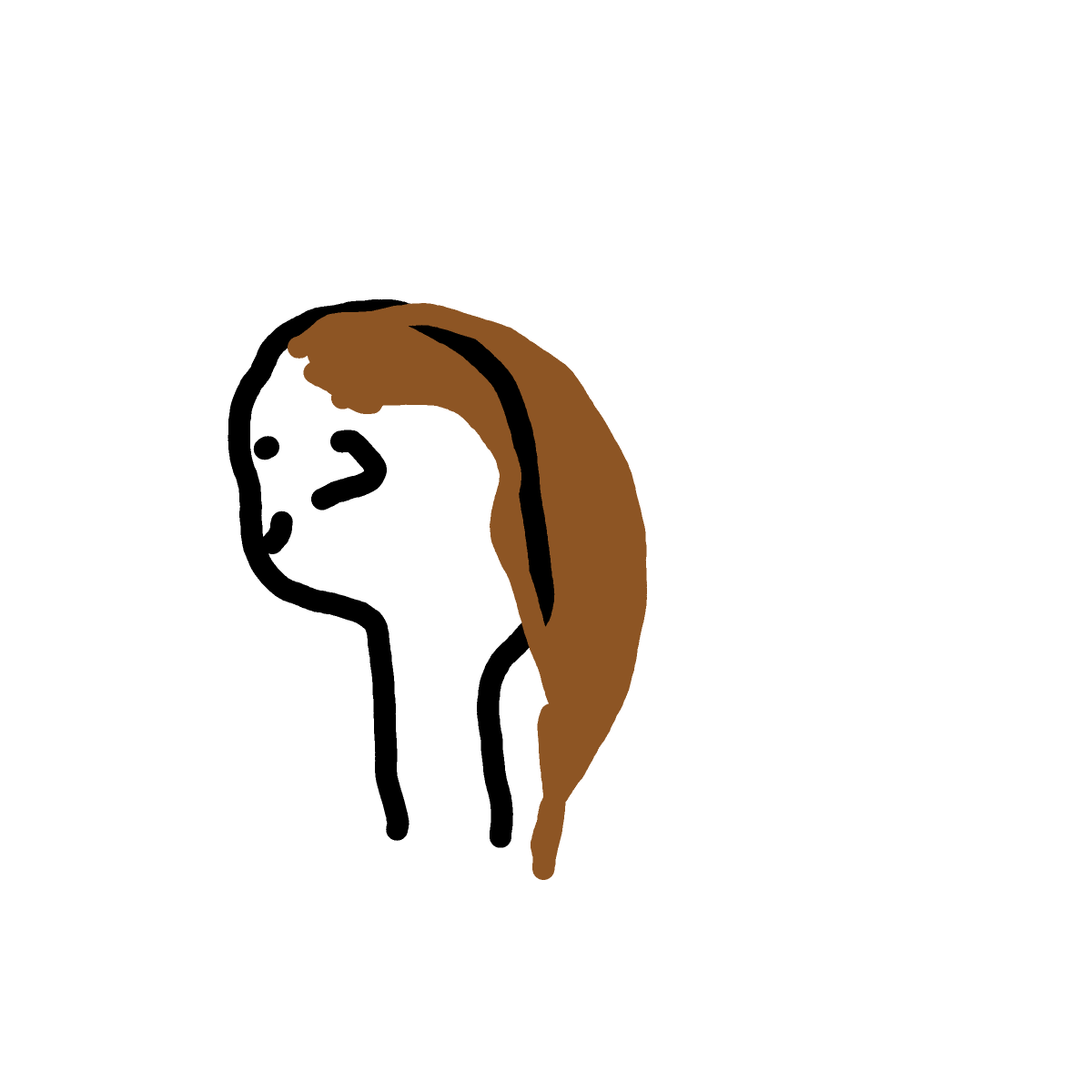 Ponytail drawing by open-mega-crown