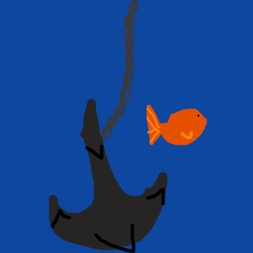 Anchor drawing by flat-pure-drawer