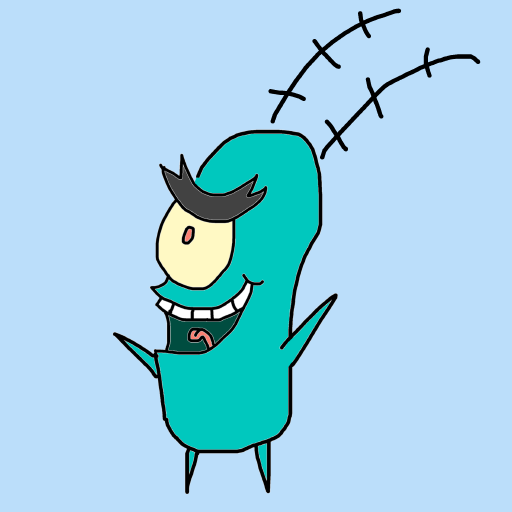 Plankton drawing by mikl pickle