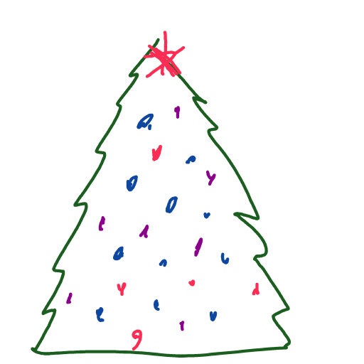 XMas Tree drawing by coal-mild-peace